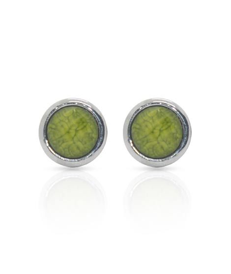 iShopping - Cufflers Classic Green Round Cufflinks - (CU-0018)