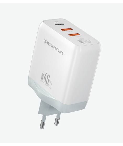iShopping - Westpoint 45w Gan Charger White (WP-45)