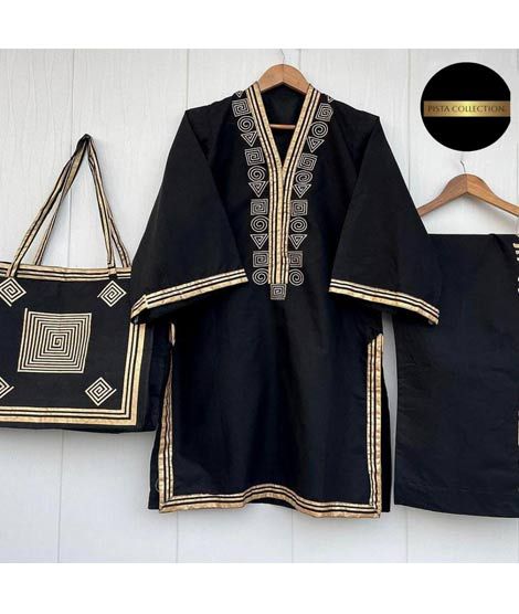 iShopping - Pista Collection Shirt, Plazoo and Handbag-Black