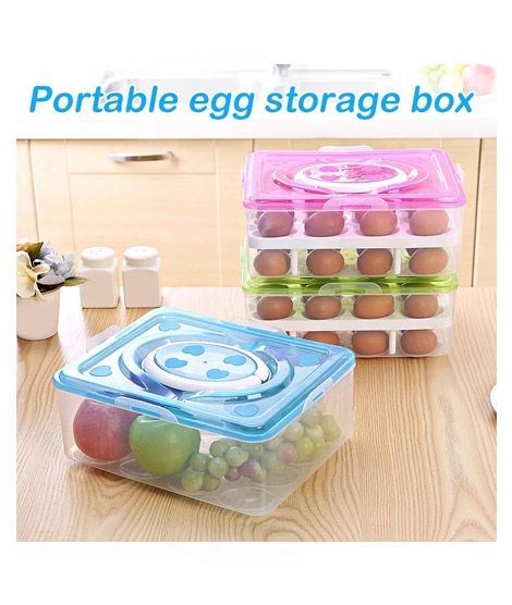 iShopping - Easy Shop 32 Egg Box Tray With Two Portion
