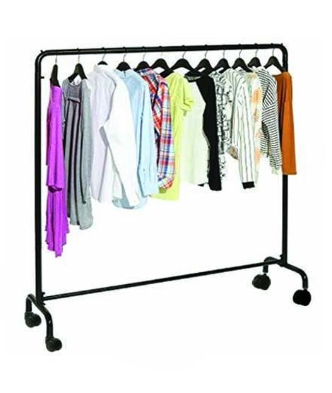 iShopping - Easy Shop Cloth Hanging Stand With Attached Wheel - 5ft