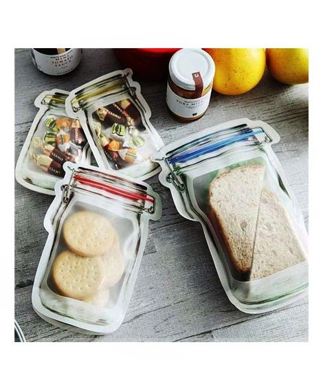 iShopping - Easy Shop Jar Design Zip Lock For Food Storage Pack Of 3