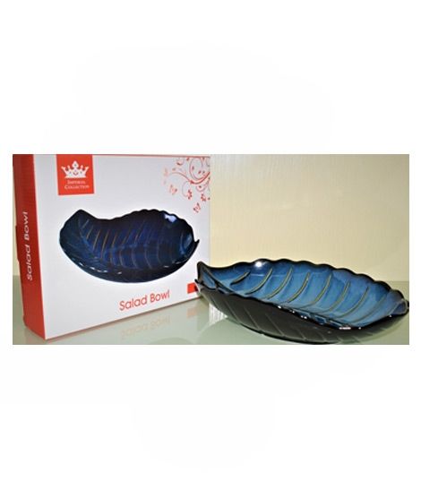 iShopping - Easy Shop Leaf Serving Bowl Black