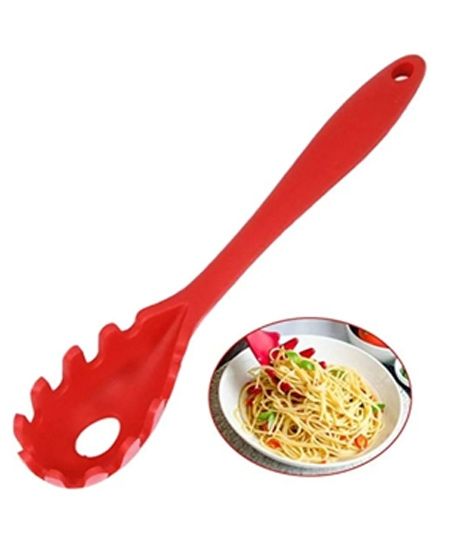 iShopping - Easy Shop Noodles Serve Silicone Spoon Red