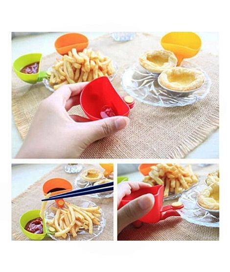 iShopping - Easy Shop Sauce Clipper With Plate Pack Of 4
