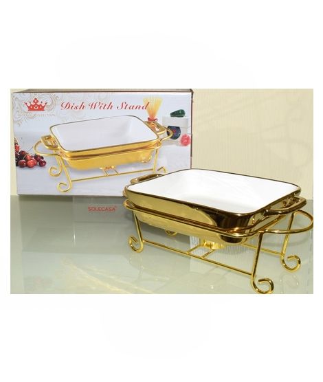 iShopping - Easy Shop Serving Dish With Stand - 2Pcs