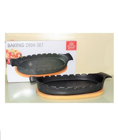 iShopping - Easy Shop Serving Dish with Stand Black