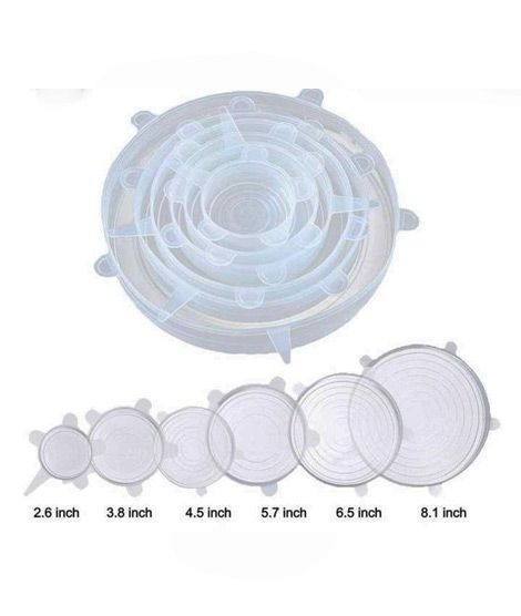 iShopping - Easy Shop Silicon Reusable Lids Pack Of 6
