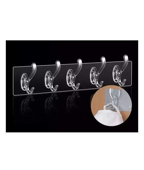iShopping - Easy Shop Transparent Universal 5 Hook Sticker