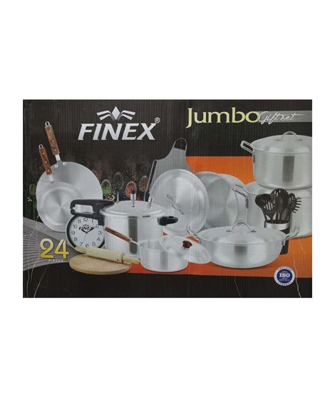 iShopping - Finex Cookware Jumbo Metal Finish Gift Set - 24 Pcs