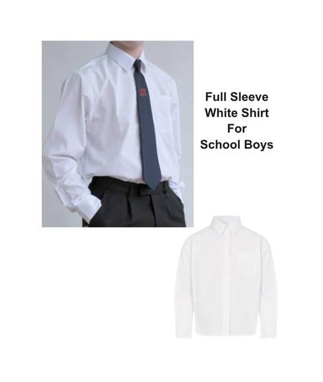 iShopping - G-Mart 22 Number Full Baazo White Shirt For School Boys