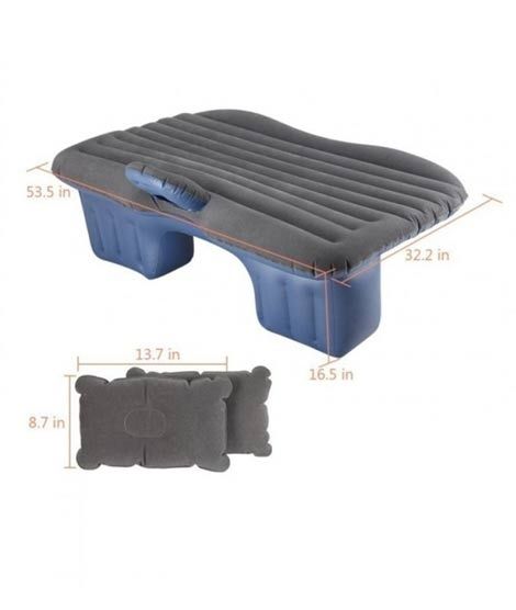 iShopping - G-Mart Car Air Mattress Travel Bed Blue & Ferozy