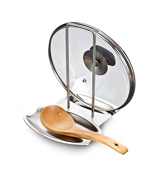 iShopping - G-Mart Pan Pot Cover Lid Stand Rack Storage Stainless Steel