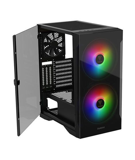 iShopping - Gamdias Apollo E2 Elite RGB Tempered Glass Mid-Tower Gaming Case Black