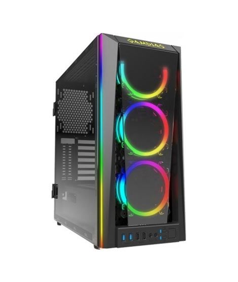iShopping - Gamdias Talos M1B RGB Tempered Glass Mid-Tower Gaming Case Black