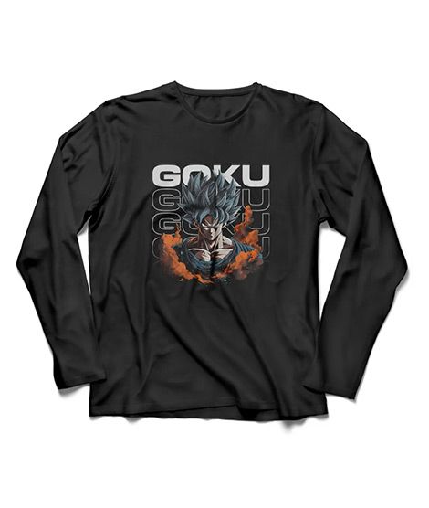 iShopping - Genteez Goku Digital Printed Full Sleeves T Shirt For Men