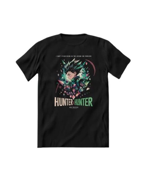 iShopping - Genteez Hunter x Hunter Digital Printed T Shirt For Men-Black-Large