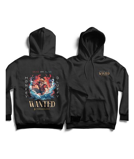 iShopping - Genteez Monkey D Luffy Digital Printed Pullover Hoodie For Men