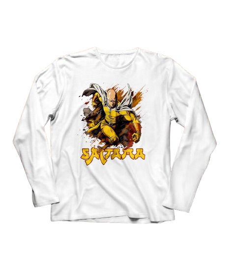 iShopping - Genteez Saitama Digital Printed Full Sleeves T Shirt For Men