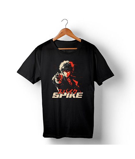 iShopping - Genteez Spike Digital Printed T Shirt For Men-Black-Medium