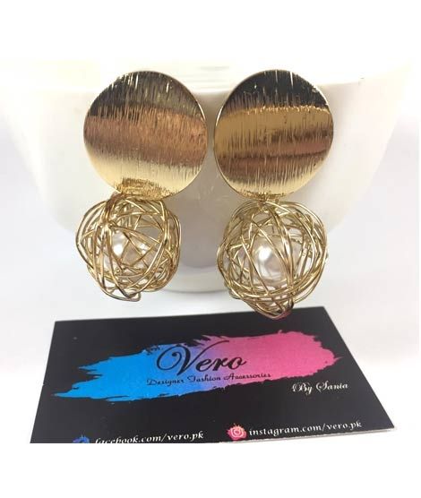 iShopping - Vero by Sania Geometric Round Hollow Ball Earring (E-268)