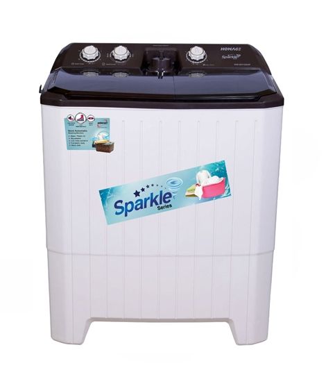 iShopping - Homage Semi-Automatic Twin Tub Washing Machine 11Kg Coffee Diamond (HWM-49112)