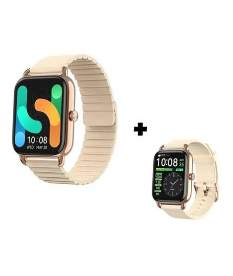 iShopping - Haylou RS4 Plus Smart Watch With Dual Straps (Magnetic + Silicone)