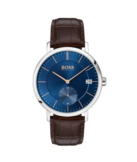 iShopping - Hugo Boss Corporal Leather Men's Watch Brown (1513639)