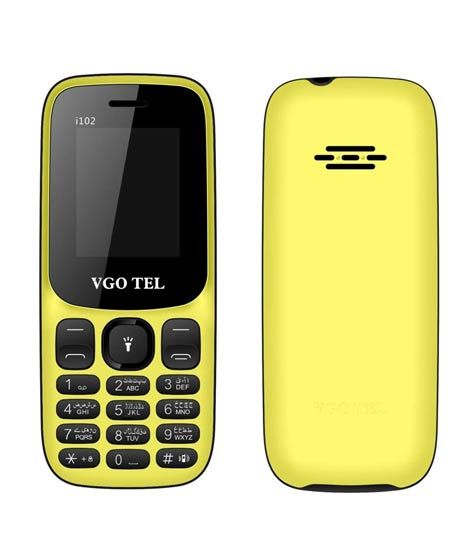 iShopping - Vgo Tel i102 Dual Sim-Yellow
