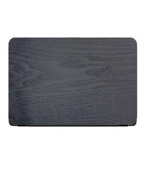 iShopping - Ferozi Traders Universal Wooden Texture Laptop Back Protector - Black (0530)