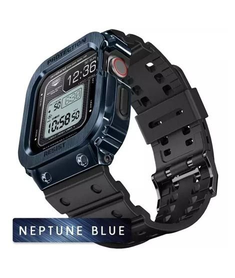 iShopping - Amband Apple Watch Band & Case Neptune Blue (AMT-2978)