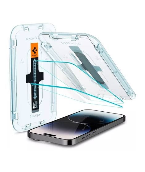iShopping - Spigen EZ Fit Screen Protector Case For iPhone 14 Pro Pack Of 2 (AGL05214)