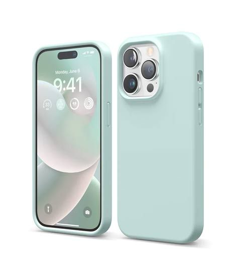 iShopping - Elago Premium Silicone Case For iPhone 14 Pro Mint (AMT-6721)