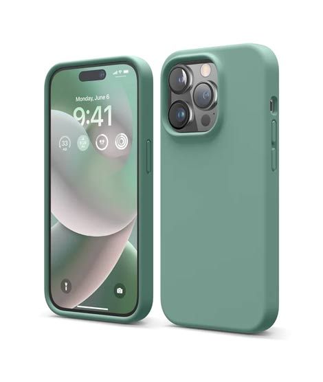 iShopping - Elago Premium Silicone Case For iPhone 14 Pro Midnight Green (AMT-6720)