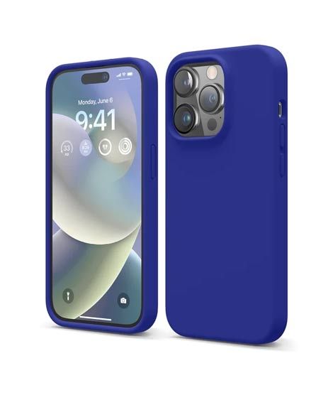 iShopping - Elago Premium Silicone Case For iPhone 14 Pro Cobalt Blue (AMT-6713)