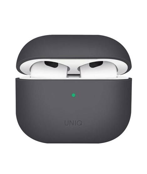 iShopping - Uniq Lino Hybrid Liquid Silicon Case For Airpod 3rd Gen Grey