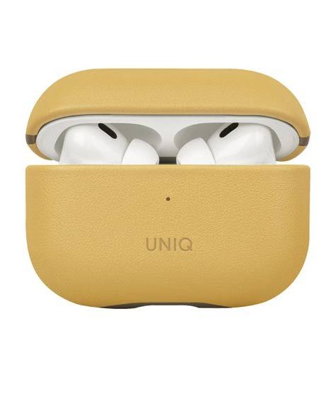 iShopping - Uniq Lyden DS Slim Leatherette Case For AirPod Pro 2nd Gen Yellow
