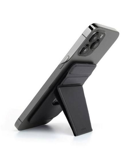 iShopping - Uniq Lyft Magnetic Phone Stand and Card Holder Black