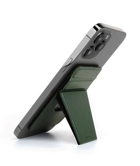 iShopping - Uniq Lyft Magnetic Phone Stand and Card Holder Green