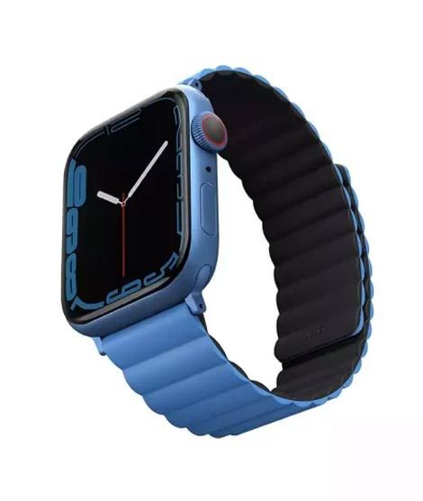 iShopping - Uniq Revix Magnetic Strap For Apple Watch Series 1-8 Blue/Black