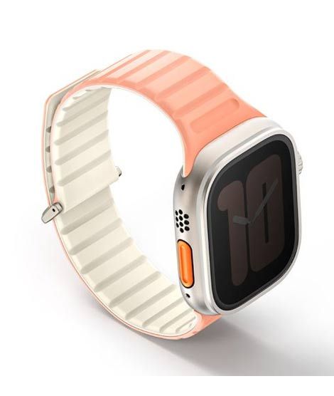 iShopping - Uniq Revix Evo Magnetic Strap For Apple Watch Series 1-8 Pink/Ivory
