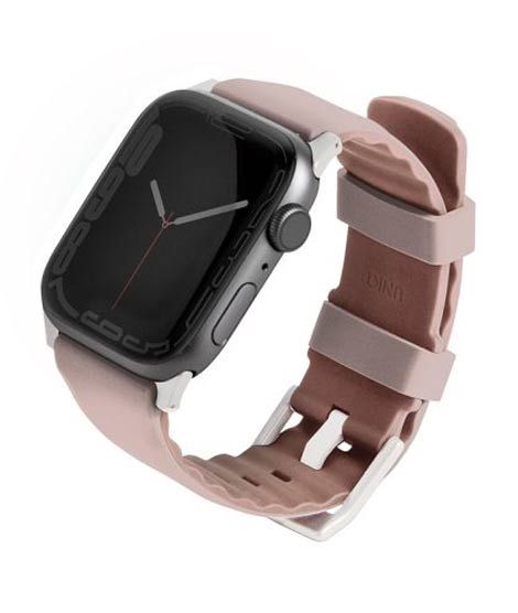 iShopping - Uniq Linus Airosoft Silicone Strap For Apple Watch Series 1-8 Blush Pink