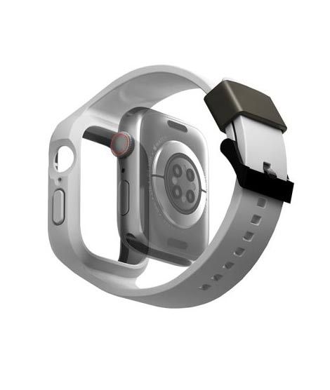 iShopping - Uniq Monos Hybrid Case and Strap For Apple Watch Series 1-8 Grey