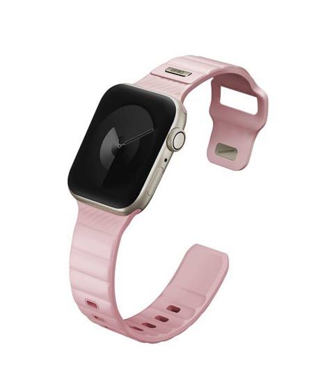 iShopping - Uniq Stride FKM Tough Rubber Strap For Apple Watch Pale Pink