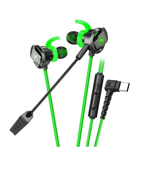 iShopping - Plextone RX3 Plus Type-C Wired Game Earphones-Green