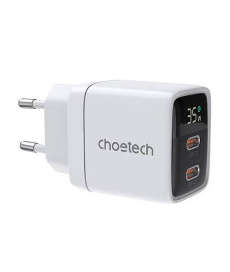 iShopping - Choetech USB-C PD 35W Gan Wall Charger White (PD6051)