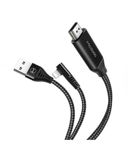 iShopping - Mcdodo Lightning To HDMI 4K 60fps Nylon Braided Cable 2m (CA-6400)
