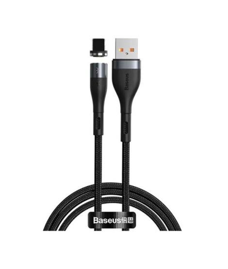 iShopping - Baseus Zinc Magnetic iPhone Fast Charging Data Cable 1M Black