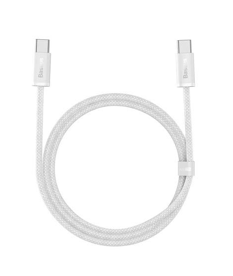 iShopping - Baseus Dynamic 100W Type-C to Type-C Fast Charging Data Cable 1M-White