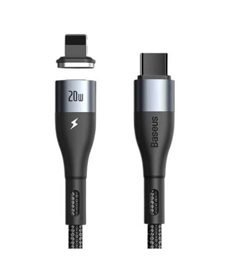 iShopping - Baseus Zinc Magnetic Safe Type-C To iphone PD Fast Charging Data Cable 1M Black